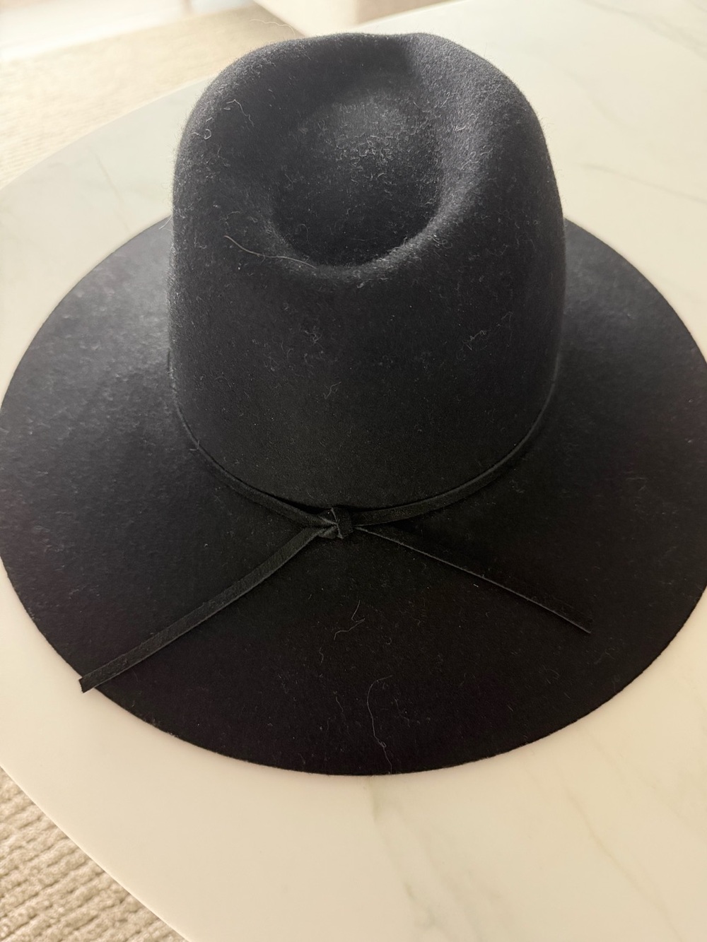 Lack Of Color Black Wide-Brim Fedora